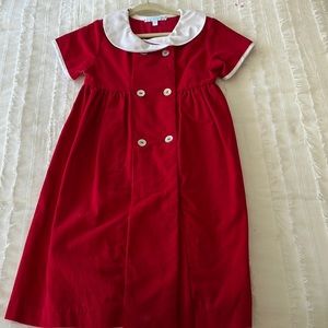 Red corduroy dress